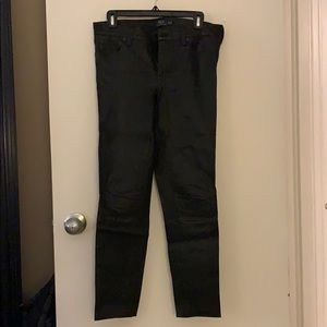 Polo Ralph Lauren Leather Jean Size 10